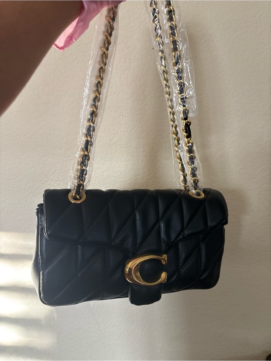 Coach Handbags - Coach Tabby 26 Black Quilted Leather Shoulder Bag with Gold 'C' Hardware